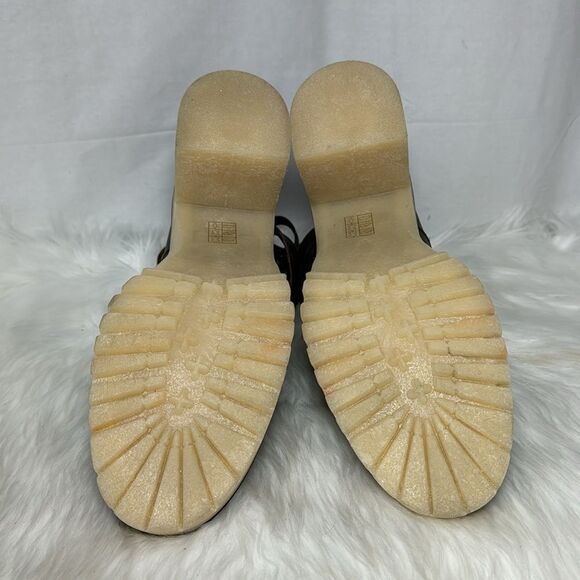 Free People Jesse NWOT Bitter Brown Leather Cutout Platform Boots Sz 41 - Picture 6 of 6